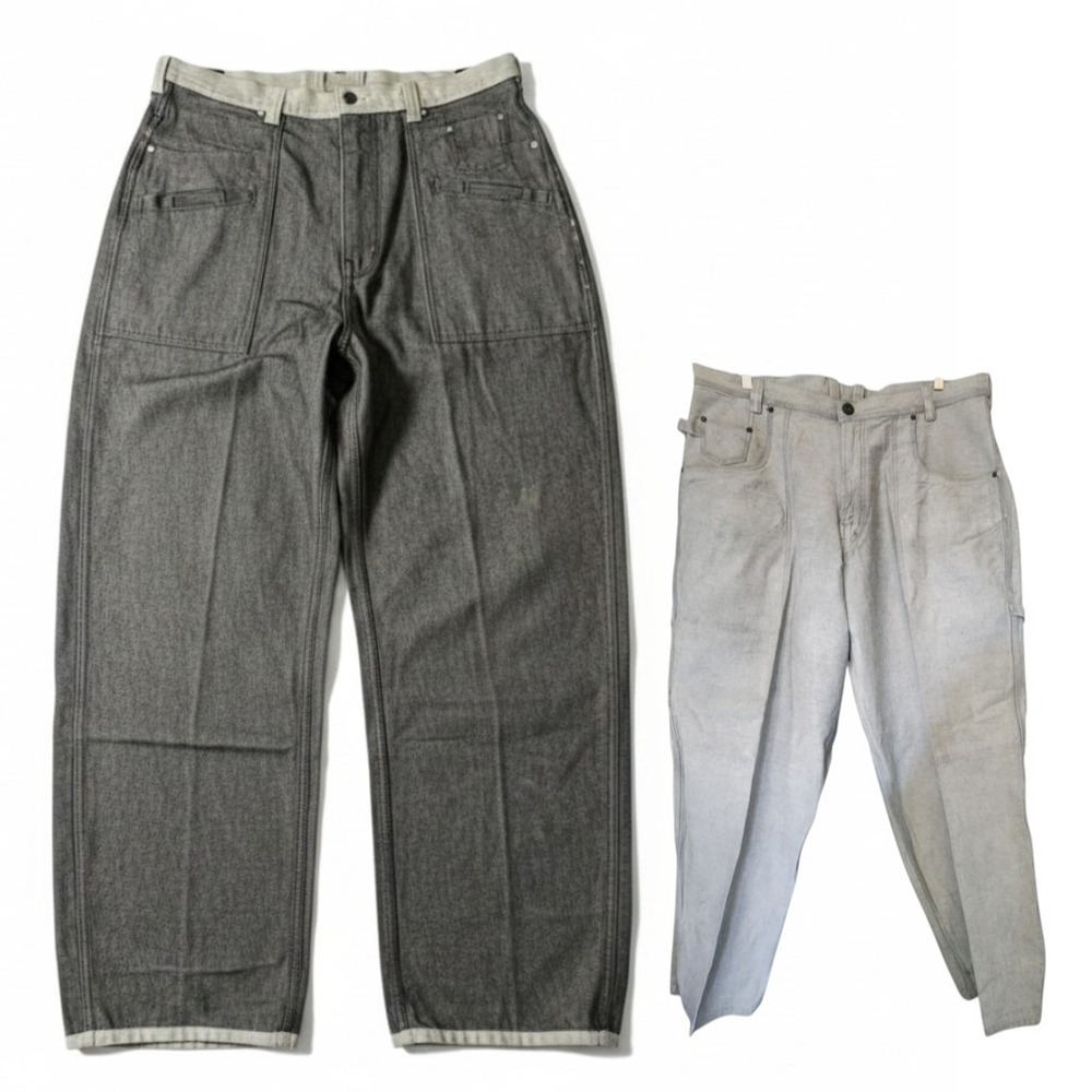 Parasuco Vintage 90s Reversible Baggy Wide Leg Carpenter Jeans 42x33